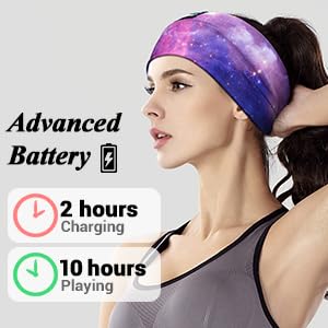 LC-dolida Sleep Headphones Bluetooth Headband Sleeping Wireless Headband Headphones with Thin HD Stereo Speakers Perfect for Side Sleepers, Sport, Yoga, Travel