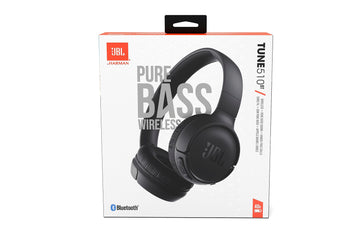 JBL Tune 510BT: Wireless On-Ear Headphones with Purebass Sound - Black